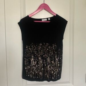 New York & Company‎ Sleveless Sequin Top